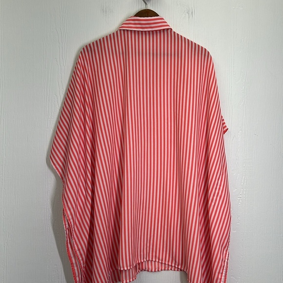 Tommy Bahama - Bright Fun Stripe Button Down Flowy Blouse Size Onesize - Picture 8 of 8